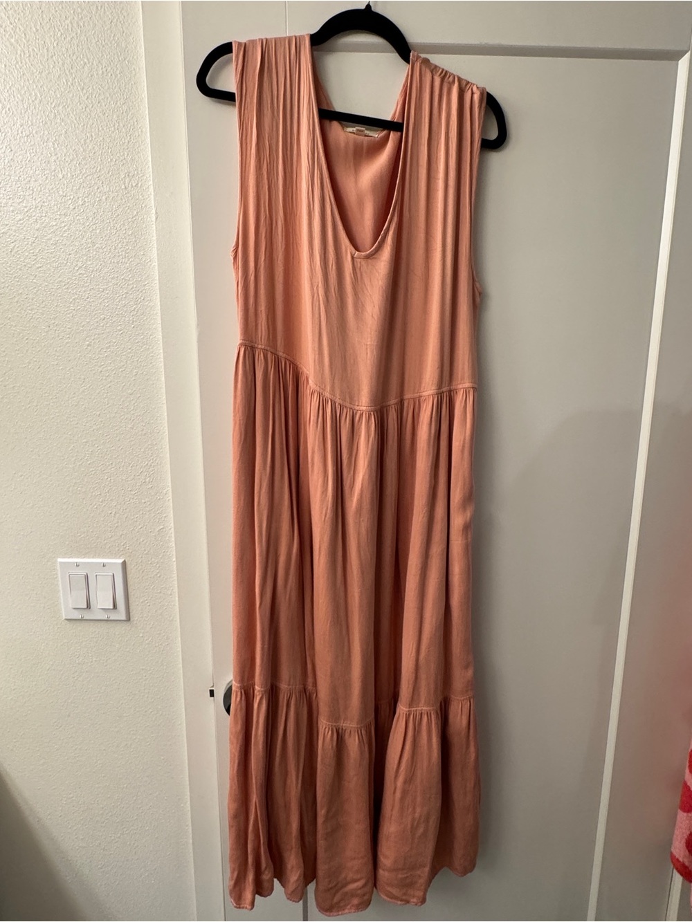 Suunday Tiered Dress in Clay size M